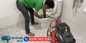 Máy lò xo thông bồn cầu hiệu quả