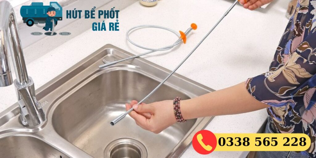 Dây lò xo thông nghẹt lavabo