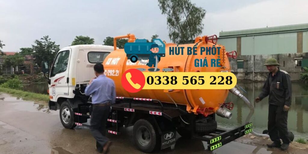 Xe hút bể phốt giá rẻ Thái Bình