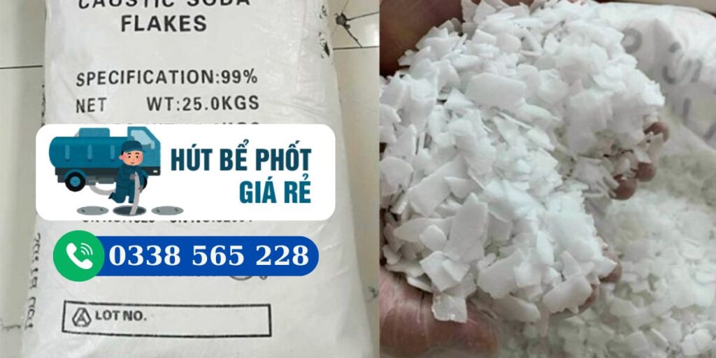 Dung dịch chứa sút thông tắc chậu rửa bát